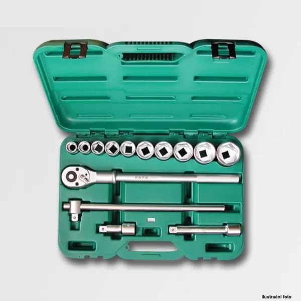 Sada hlavic 3/4" 14 dílů 40CRV HONITON H6014