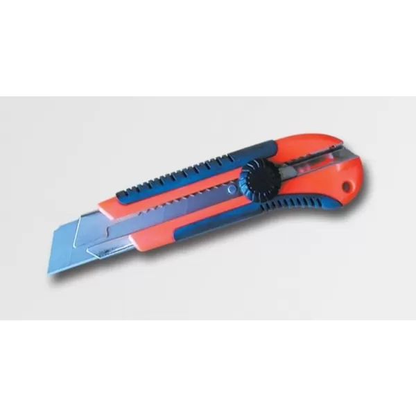Ulamovací nůž 25mm pogumovaný se šroubovou aretací STAVTOOL P107019