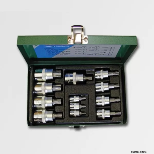 Sada hlavic TRX 1/4" 3/8" 1/2" 12 dílů CRV HONITON H4312