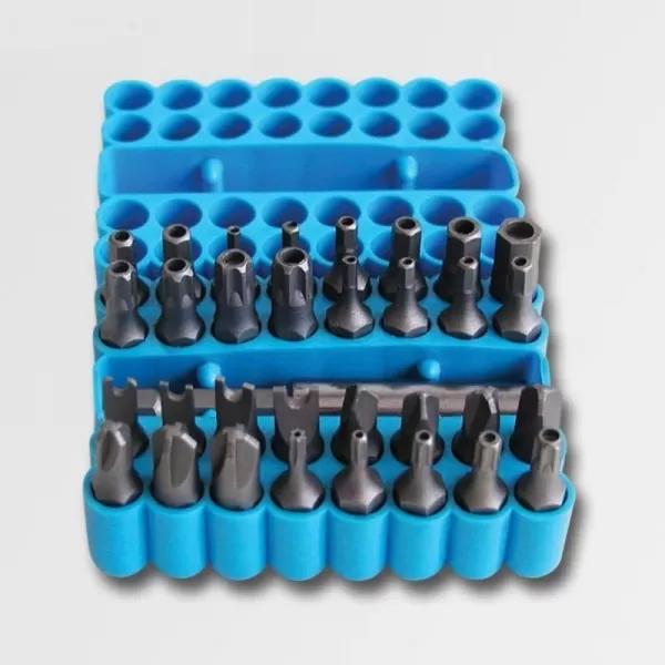 33-ti dílná sada šroubovacích bitů 1/4" CrV v plastovém boxu STAVTOOL P16639