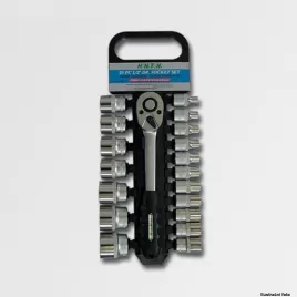 Sada hlavic 1/2" 19 dílů 40CRV HONITON H4019