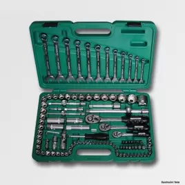 Sada hlavic 1/4"-3/8"-1/2" 111 dílů 40CRV HONIDRIVER HONITON H4321