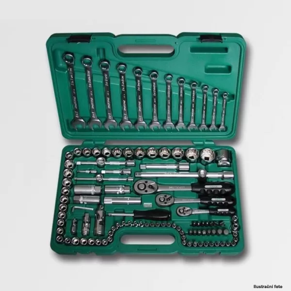 Sada hlavic 1/4"-3/8"-1/2" 111 dílů 40CRV HONIDRIVER HONITON H4321