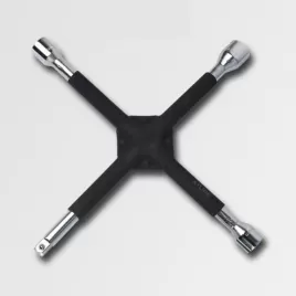 Klíč křížový na kola 1/2", 17, 19, 21mm CrV DIN899 Xtline XT090