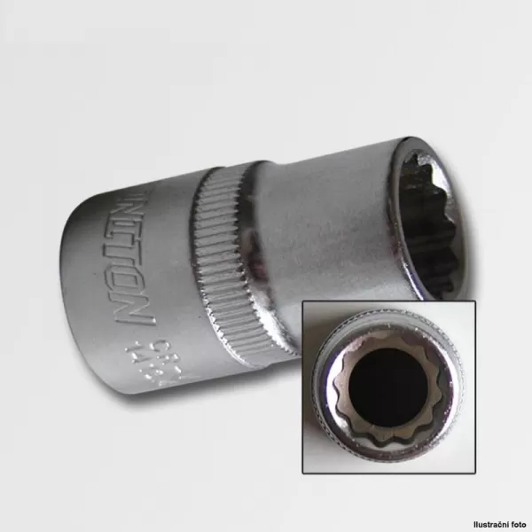 Hlavice nástrčná 1/2" 12-ti hranná 19mm 40CRV HONITON H1719