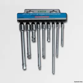 Sada prodloužení 1/4" 3/8" 1/2" 9 dílů výkyvné CRV HONITON H4309