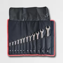12-ti dílná sada očkoplochých klíčů DIN3113 CrV3 matné GK TOOLS P16143/P