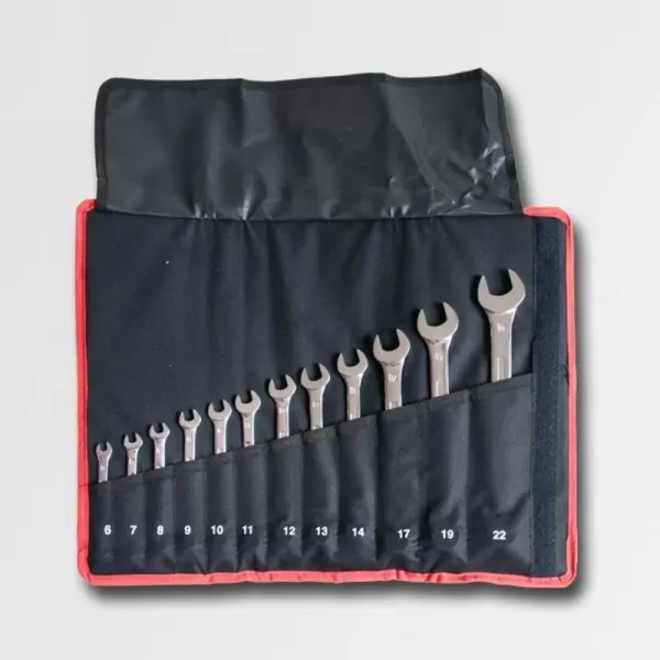 12-ti dílná sada očkoplochých klíčů DIN3113 CrV3 matné GK TOOLS P16143/P