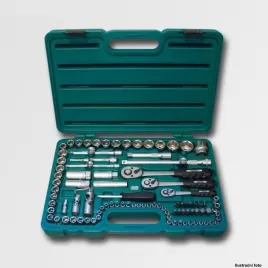 Sada hlavic 1/4"-3/8"-1/2" 99 dílů 40CRV HONITON H4099