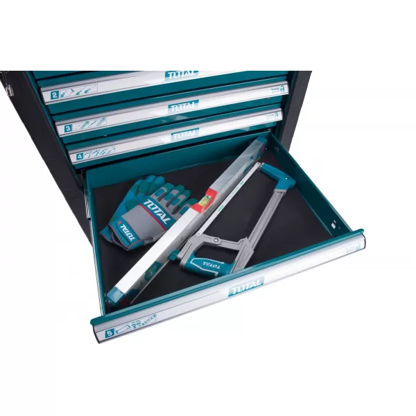 Dílenský vozík s nářadím 162ks Industrial Total THPTCS71621