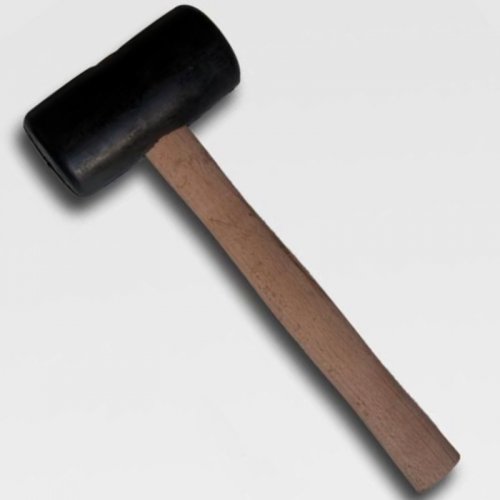 Palička gumová černá průměr 55mm dřevěná násada KLPA55