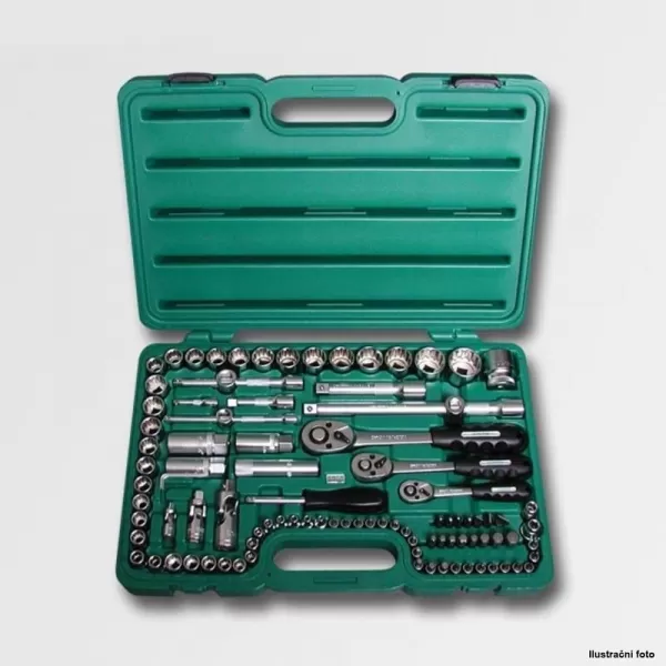 Sada hlavic 1/4"-3/8"-1/2" 99 dílů 40CRV HONIDRIVER HONITON H4399