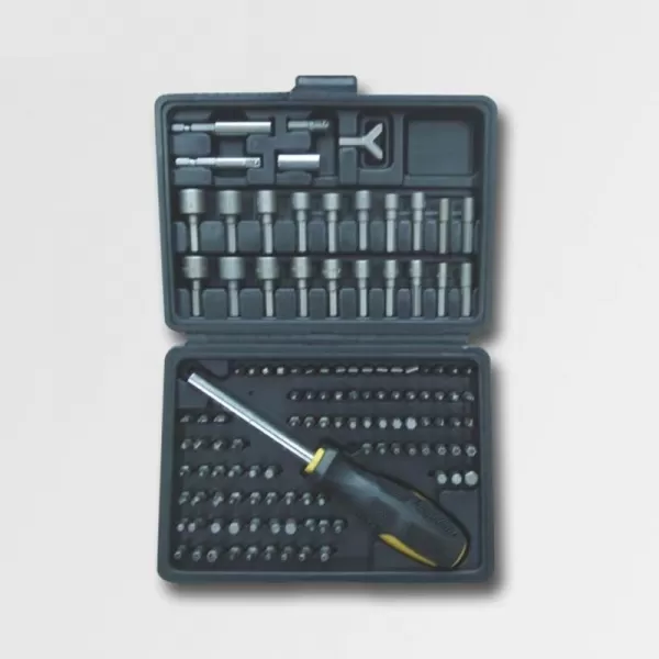 121-ti dílná sada šroubovacích bitů 1/4" CrV XTline P16641