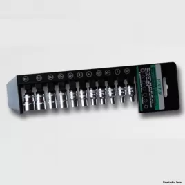 Sada hlavic 1/4" 11 dílů v plastovém držáku 40CRV HONIDRIVER H2200