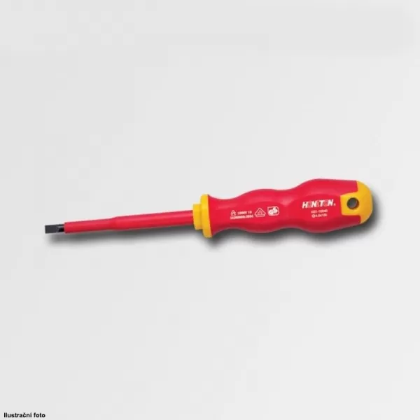 Šroubovák plochý PL4x100mm 1000V S2 EN6099 HONITON HW1021-10040