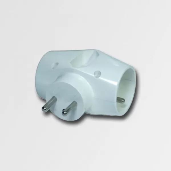 Zásuvková rozbočka 230V, 3 x bílá KL870023