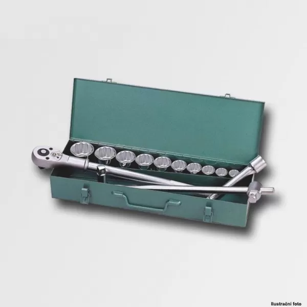 Sada 12-ti hranných hlavic 3/4" 14 dílů 40CRV HONITON H6014M