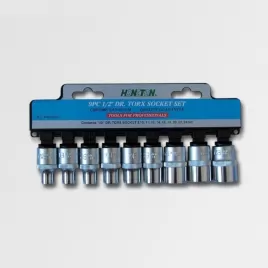 Sada hlavic TRX 1/2" 9 dílů CRV HONITON H4009