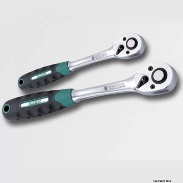 Ráčna 3/8" 200mm 36 zubů 40CRV pogumovaná rukojeť HONITON H9733