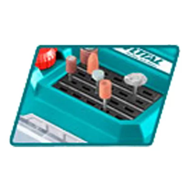 Aku přímá bruska 20V/2,0 Ah Total TMGLI20011