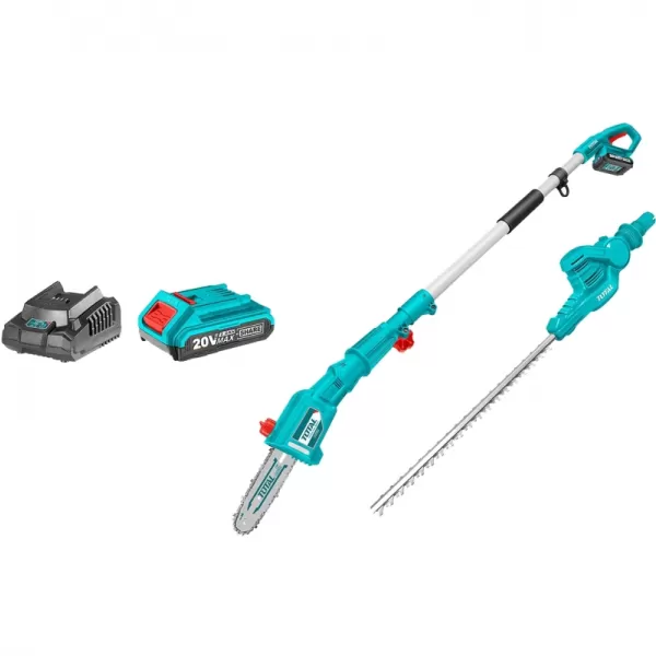 Aku pila na větve a nůžky na živé ploty 20V 1x2,0Ah Total TPTS201681