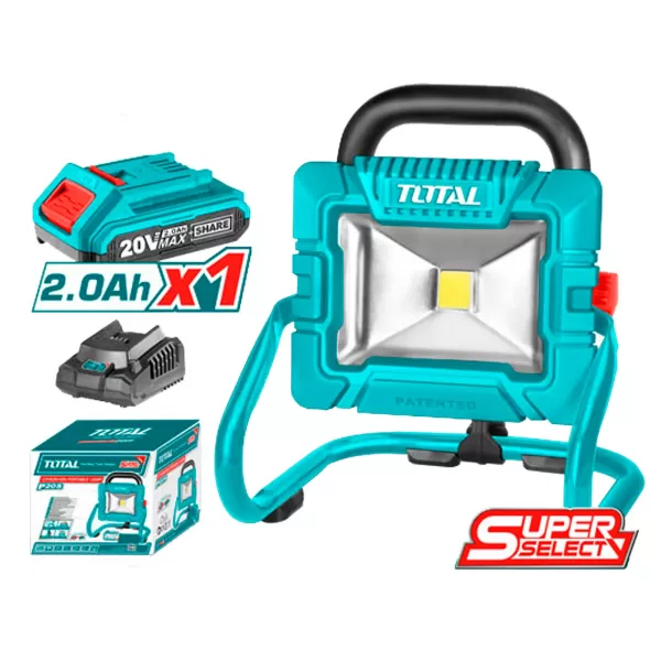 Aku přenosné pracovní světlo 20V/2,0 Ah Total TWLI20258