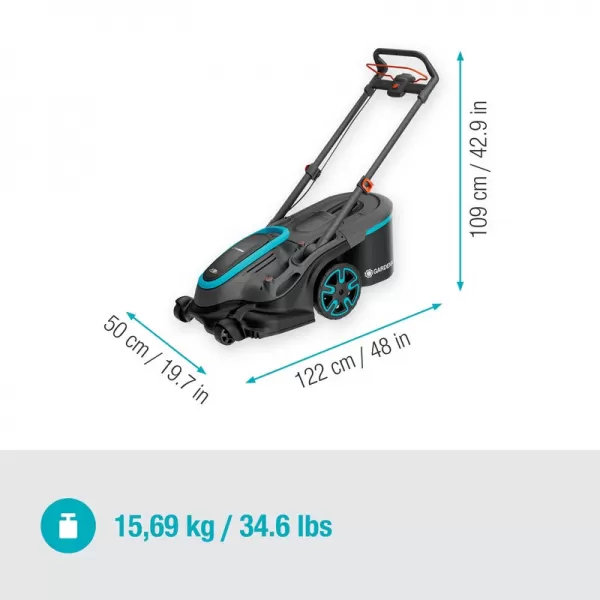 Aku sekačka PowerMax Duo 46/36V P4A 2x4,0Ah - set Gardena 14646-20