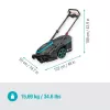 Aku sekačka PowerMax Duo 46/36V P4A - bez aku Gardena 14646-55