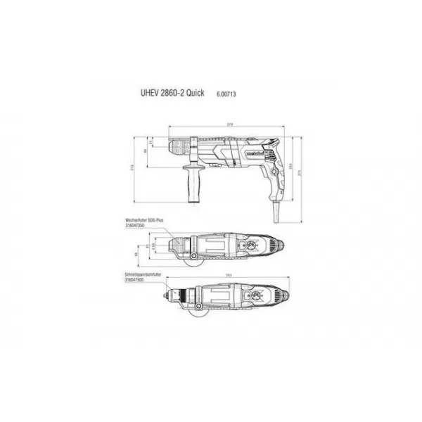 Kombinované kladivo Metabo UHEV 2860-2 600713500