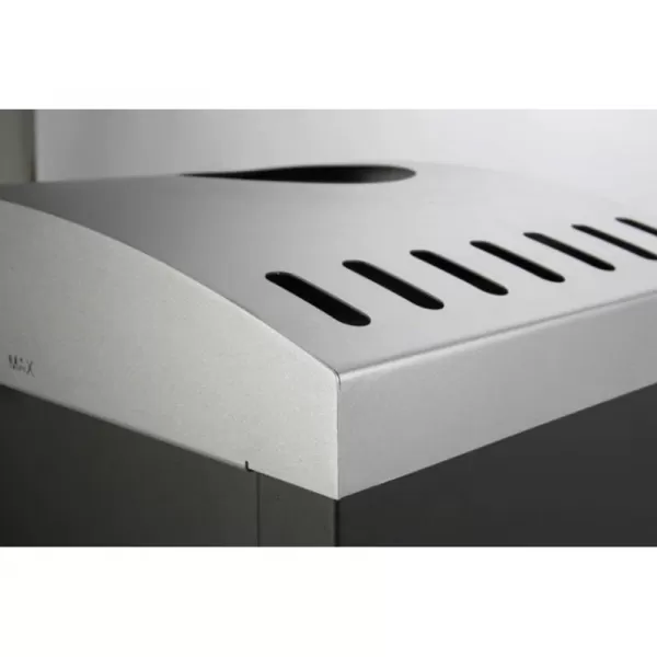 Krbová kamna antracit, dvířka stříbrná Haas+Sohn VAASA Plus III