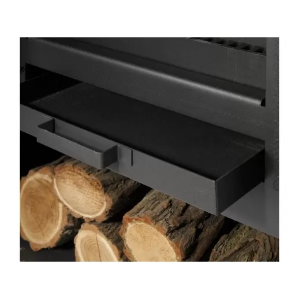 Krbová kamna antracit, dvířka stříbrné Haas+Sohn VAASA Plus V