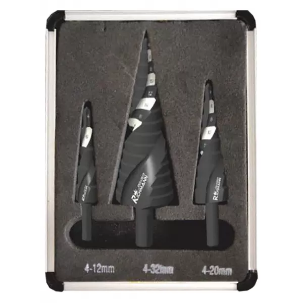 Sada stupňovitých vrtáků do kovu TiN 4-32 mm RICHMANN PC9272