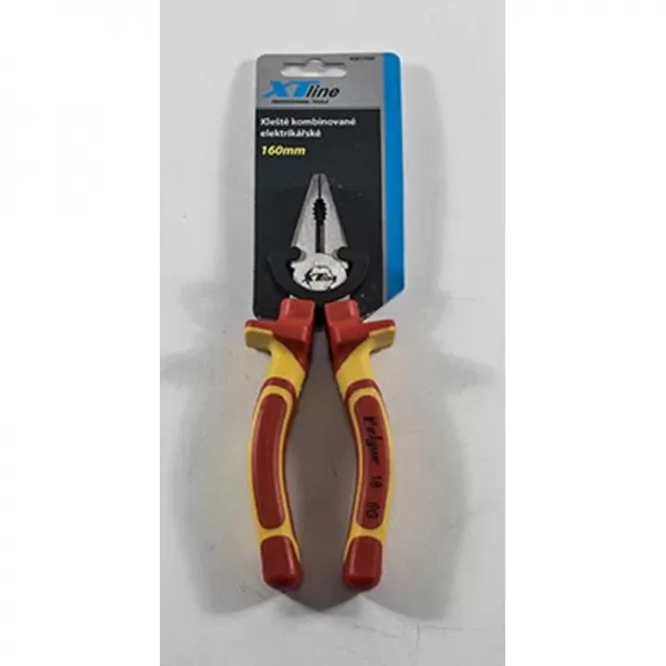 Kleště kombinované elektrikářské 1000V, 160mm XTline VDE17350
