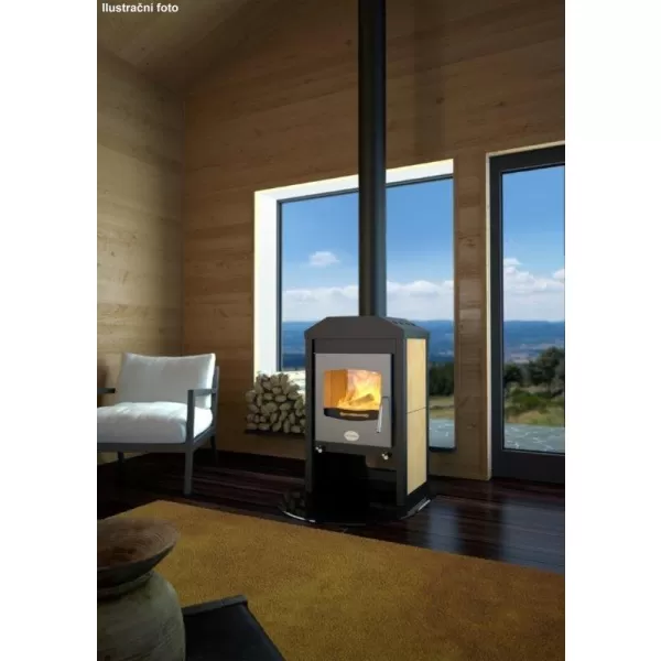 Krbová kamna HS FLAMINGO VEGA - žlutá