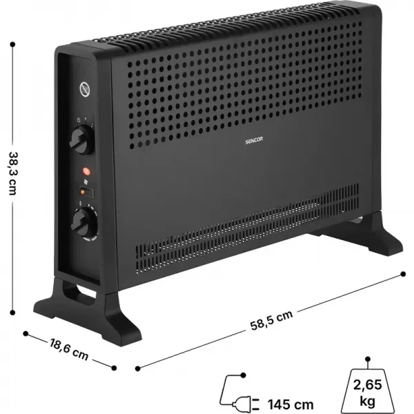 Konvektor SCF 2022BK SENCOR 41027181