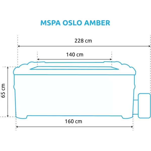 Vířivý bazén MSPA OSLO AMBER F-AM063W Marimex 11400311