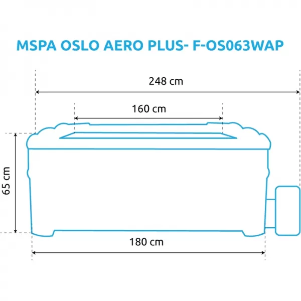 Vířivý bazén MSPA OSLO AERO PLUS-F-OS063WAP Marimex 11400304