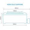 Vířivý bazén MSPA OSLO SAPPHIRE F-SA063W Marimex 11400303