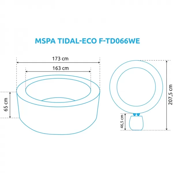 Vířivý bazén MSPA TIDAL-ECO F-TD066WE Marimex 11400306