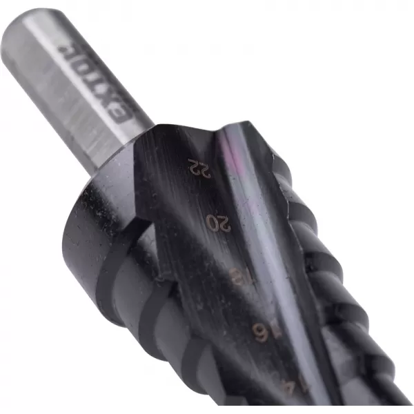 Vrták stupňovitý s lamačem třísek, O 4-22mm/po 2mm, HSS-Co Extol industrial 8701192