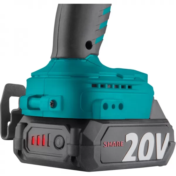 Aku vrtací šroubovák s příklepem 20V/2x2,0 Ah SHARE20V Extol Industrial 8791804