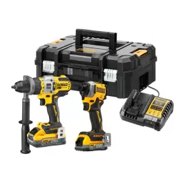 Aku bezuhlíková kombo sada nářadí 18V 1x5,0/1x1,7 Ah XR DeWALT POWERSTACK DCK2052H1E1T