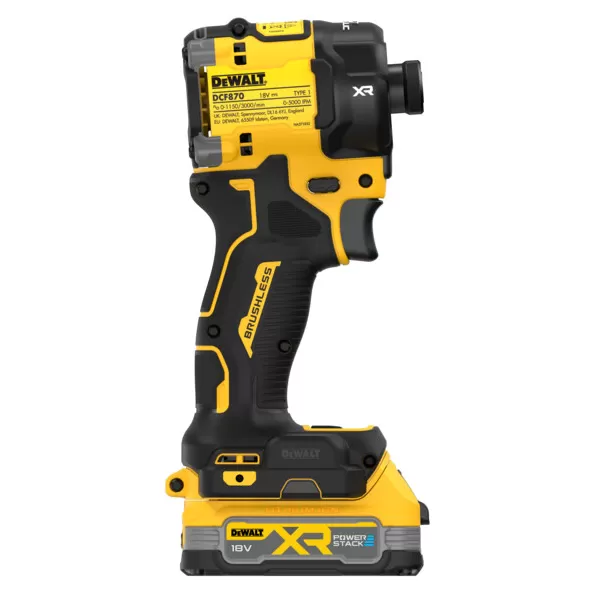 Aku bezuhlíkový hydraulický utahovák 1/4" 18V 2x1,7 Ah DeWALT POWERSTACK DCF870E2T