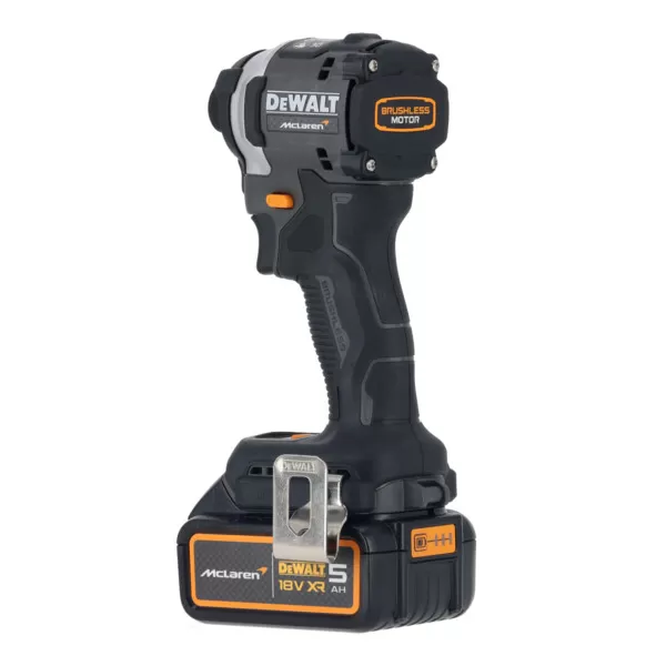 Aku rázový utahovák 1/4" 18V/2x5,0Ah limitovaná edice McLaren DeWALT DCF85MP2T