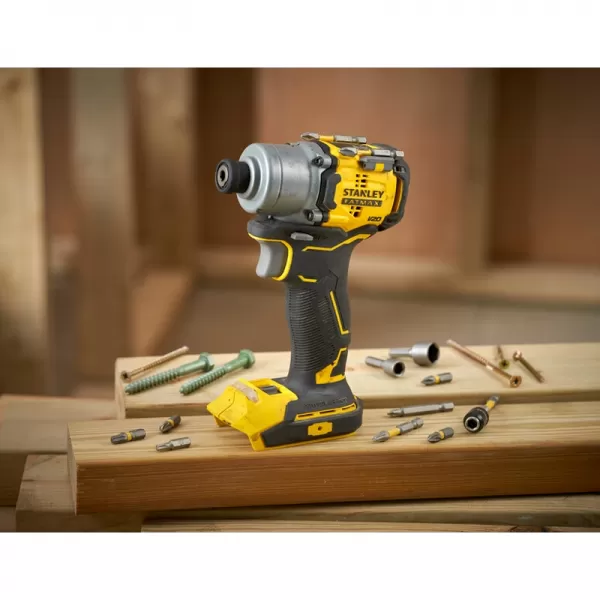 Aku bezuhlíková kombinovaná sada 18V 2x4,0Ah STANLEY FATMAX V20 SFMCK211M2T