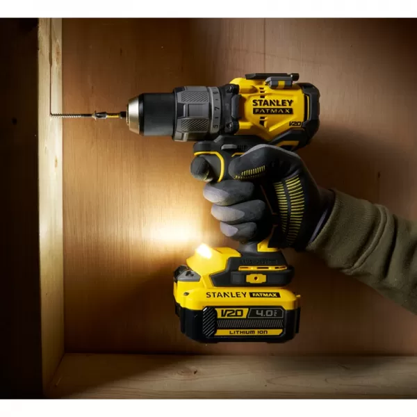 Aku bezuhlíková kombinovaná sada 18V 1x4,0Ah + 1x2,0Ah STANLEY FATMAX V20 SFMCK211MDT