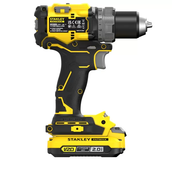 Aku bezuhlíková vrtačka V20 18V bez aku Stanley FatMax SFMCD725B