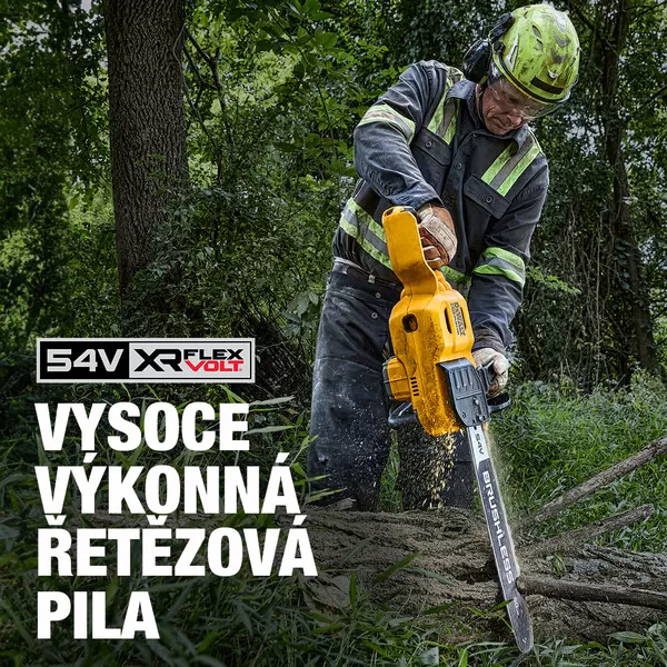 Aku řetězová pila 50 cm FLEXVOLT 54V bez aku karton DeWALT DCMCS575N