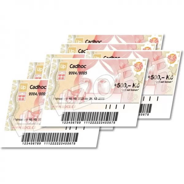 Šeky v hodnotě 2000 Kč