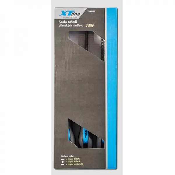 Sada rašplí na dřevo 200mm 3 díly XTline XT180265